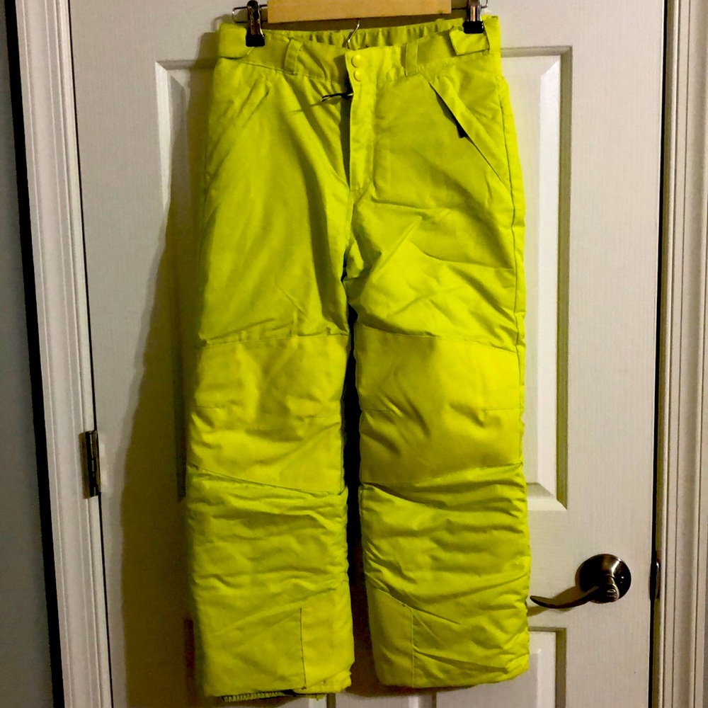 All in Motion bright yellow boys ski pants size Medium. M. 8/10. NWOT.